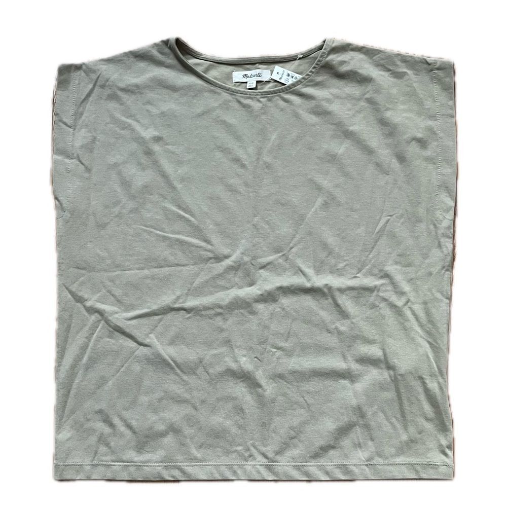 Madewell Boxy Short Sleeve Top T Brown Size XXS
